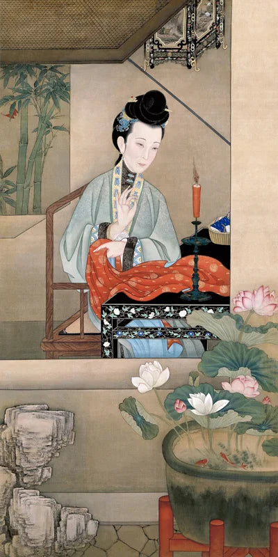 Stained Static Cling Window Film,Frosted Opaque Glass Sticker,Chinese style print Poster for Restaurant Home Decor