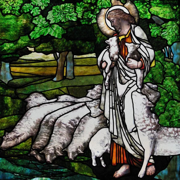 Custom Frosted Stained Glass Window Film,PVC Static Cling Films,Virgin Mary, Jesus Church Decor, Foil Stickers