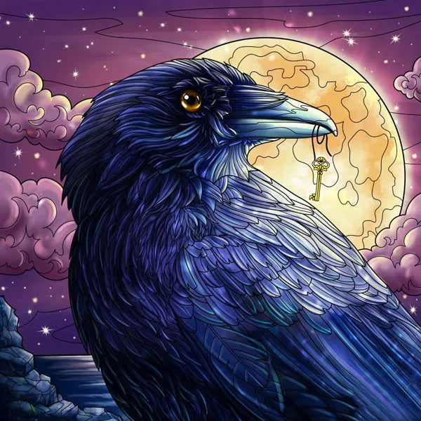 Custom Size Stained Glass Window Film Frosted Films, Animal Dog Cat Tiger Birds Static Cling,Window Covering for Home Office