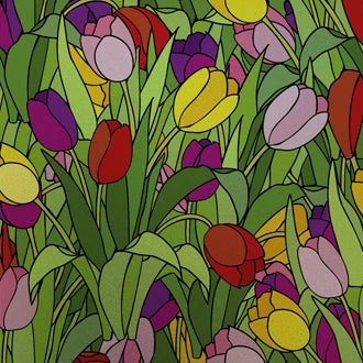 Stained Glass Window Film Frosted Glass Sticker Forest Customized Floral Leaves For Bathroom Kitchen Office Door Home Decor