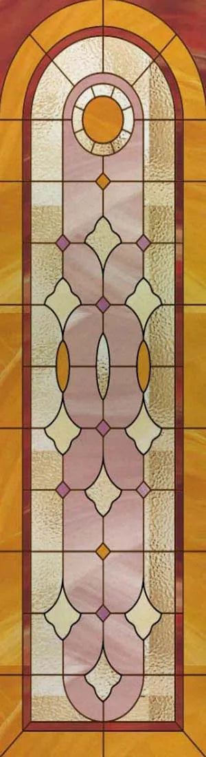 Customized Frosted Stained Glass Window Film, Church Static Cling,Privacy Retro Sticker, for Kitchen, Office, Home Decor