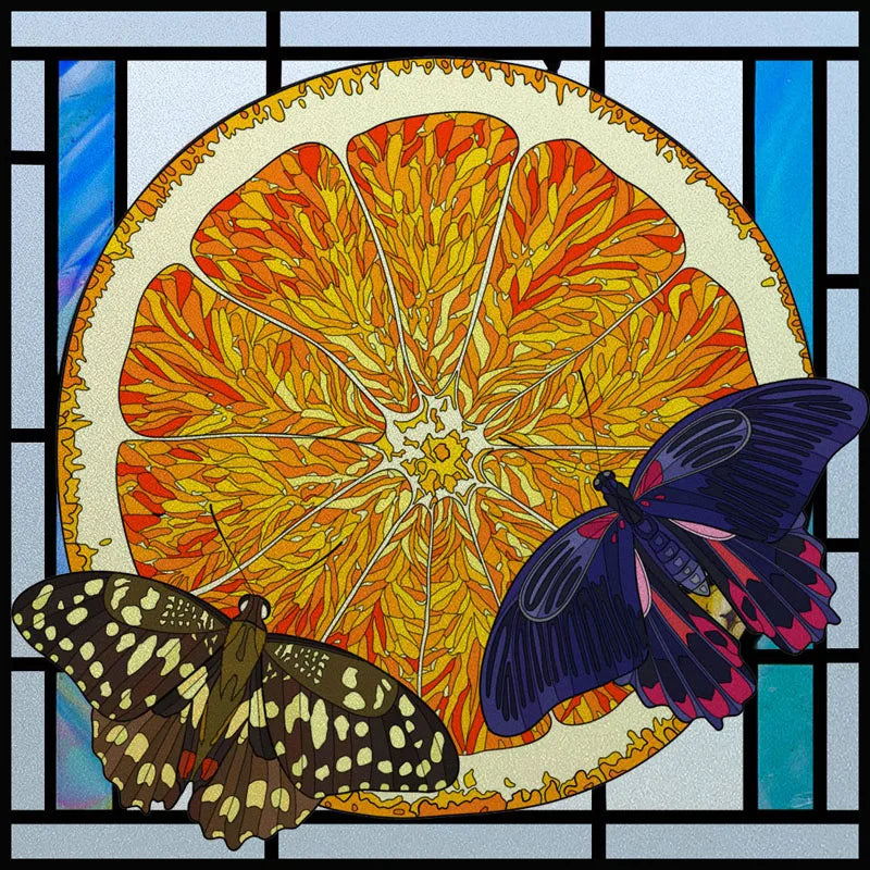 Window Film Frosted Stained Glass Films Static Cling Privacy Films Door Sticker Butterfly Kitchen Office Home Decor Customized