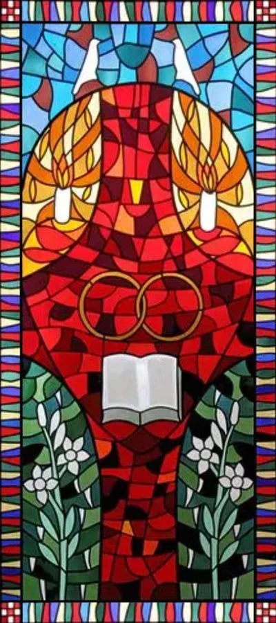 Custom Size Window Glass Films Satic Cling Classical Frosted Glass European Church Stained Glass Window Sticker Foil