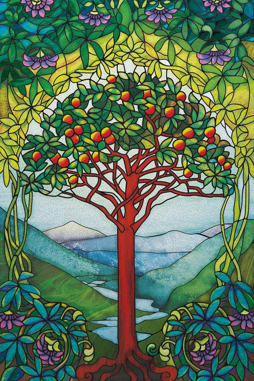 Custom Size Stained Glass Window Film Door Stickers Frosted Privacy Protection Reusable Removable Home-Decor Window Covering