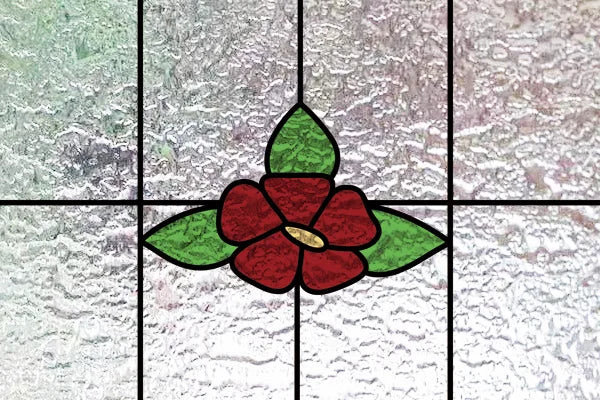 Custom Size 3D Matte Window Film, Stained Glass, Decorative UV Window Sticker, Privacy Frosted Static Cling, Home Decal