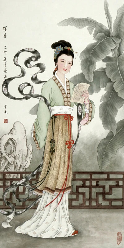 Stained Static Cling Window Film,Frosted Opaque Glass Sticker,Chinese style print Poster for Restaurant Home Decor