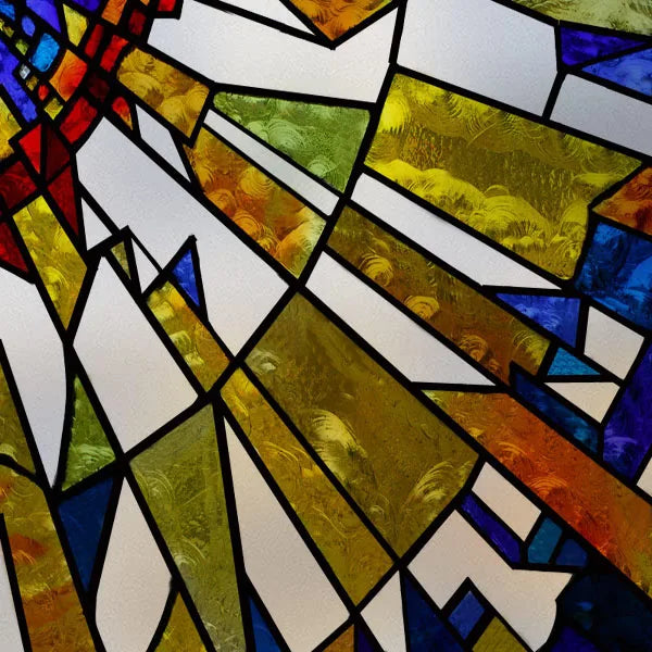 Custom Size Matte Window Film, Stained Glass, Decorative UV Window Sticker, Privacy Frosted Static Cling, Decal for Glass