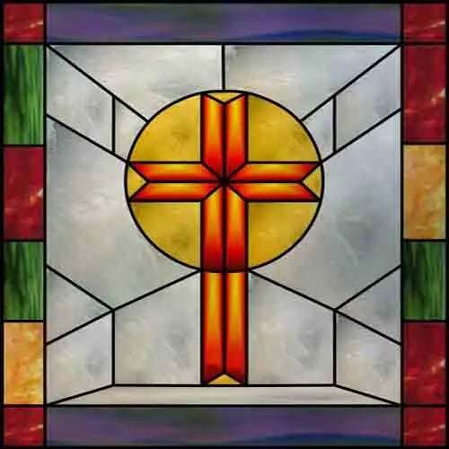 Custom Frosted Stained Glass Window Film,Sataic Cling Window Films,Retro Church Cross Dove Decor Foil Stickers Window Treatment