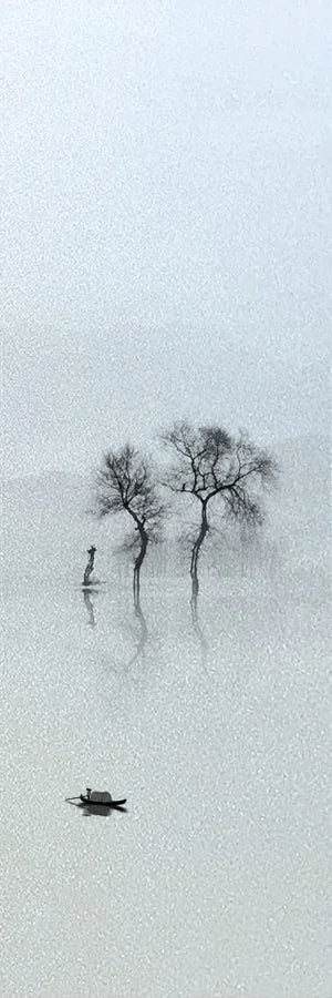 Custom Size Window Glass Films Window Film Static Cling Frosted Tree Mountain Posters For Bathroom Door Kitchen Office Home