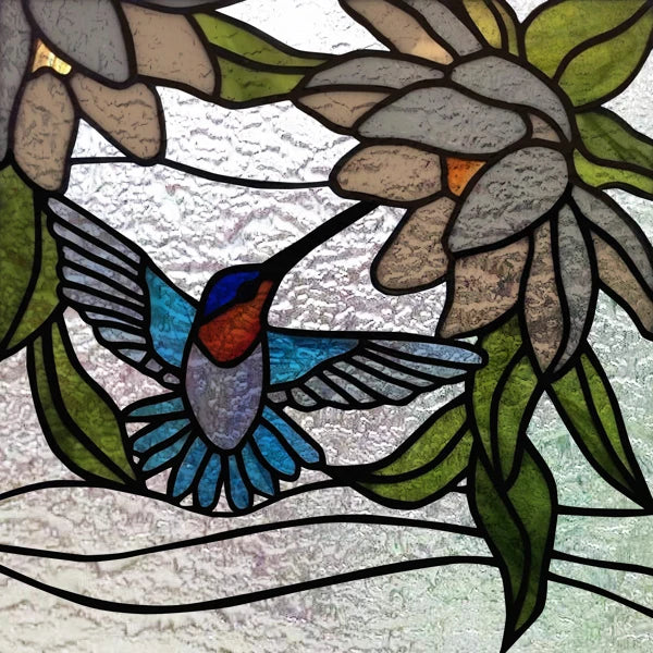 Custom size 3D Matte Window Film Stained Glass Decorative Uv Window Sticker Privacy Frosted Static Cling for Glass,Birds