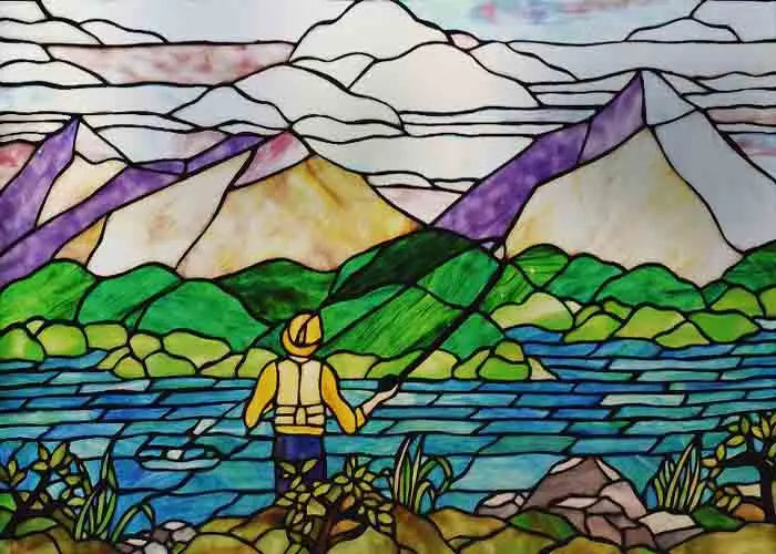 Glass Films Window Sticker Static Cling Frosted Home Decor Private Tint-Film For Door Window Cabinet Wardrobe Landscape Sea