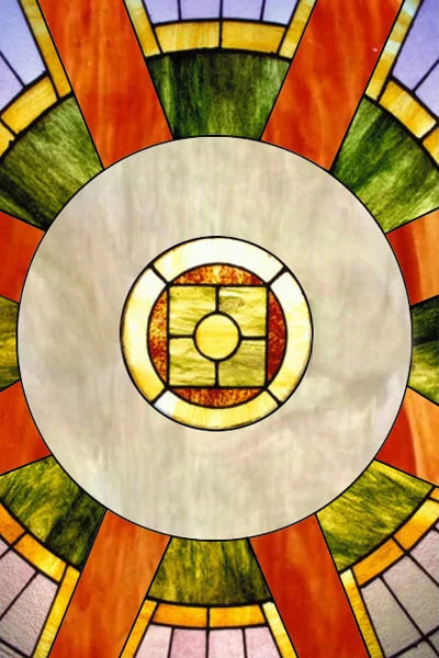 Window Film Stained Glass Stickers,Custom size Static Cling Church Style Privacy Films Door Sticker Kitchen Office Home Decor