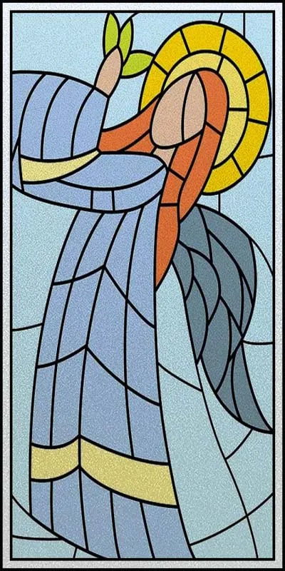 Window Film Frosted Stained Glass Films Church Static Cling Privacy Films Door Sticker Kitchen Office Home Decor Customized