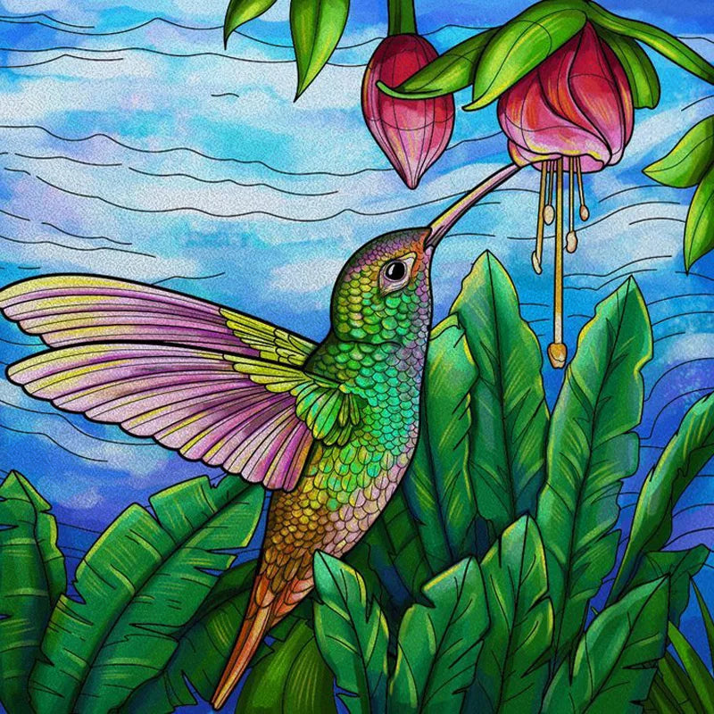 Window Film Frosted Stained Glass Films Static Cling Privacy Door Sticker Kitchen Office Home Decor Birds Peacock Customized