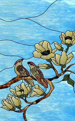 Custom Size Glass Window Film Static Cling Frosted Glass Films Stickers For Bathroom Kitchen Door Birds Heron Parrot Owl