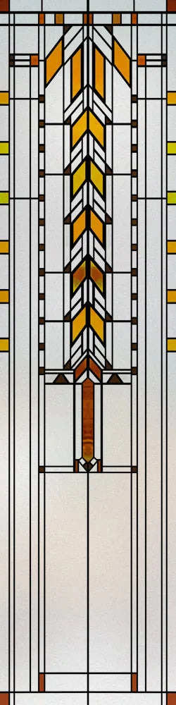 Custom Size Stained Glass Window Film, Frosted Privacy, Static Cling, Retro Matte,Door Sticker, Bathroom, Office, Home Decor