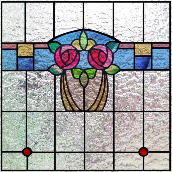 Custom size 3D Matte Window Film Stained Glass Decorative Uv Window Sticker Privacy Frosted Static Cling Window Decal for Glass