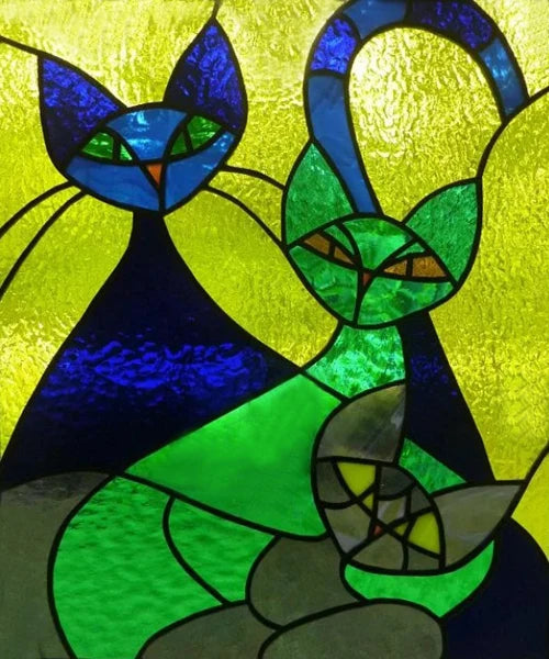 Custom size Glass Films Stained Glass Stickers Static Cling Frosted Privacy PVC Print Flower,Cat,Fish For Window Door Home Decor