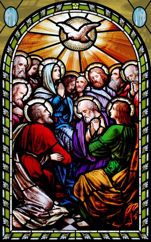 Custom Frosted Stained Glass Window Film, Static Cling ,Church Jesus Christ Blessed Mary Stickers, Window Treatment, Home Decor