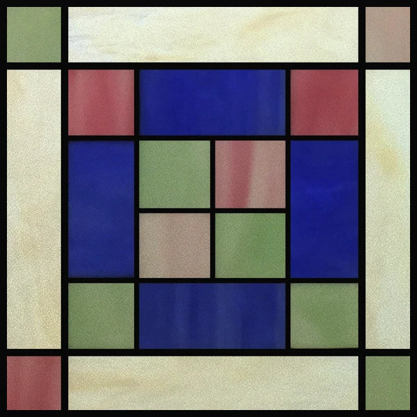 Stained Glass Window Film Frosted Glass Sticker,Custom made to fit any Window Size or Shape, ,Church Static Cling,Home Decor