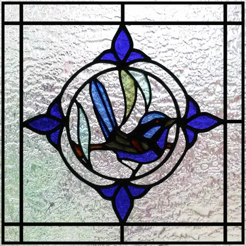 Custom Size 3D Matte Window Film, Stained Glass Decor, Window Sticker, Privacy Frosted Static Cling,Hom Decal, Animal Cat, Bird