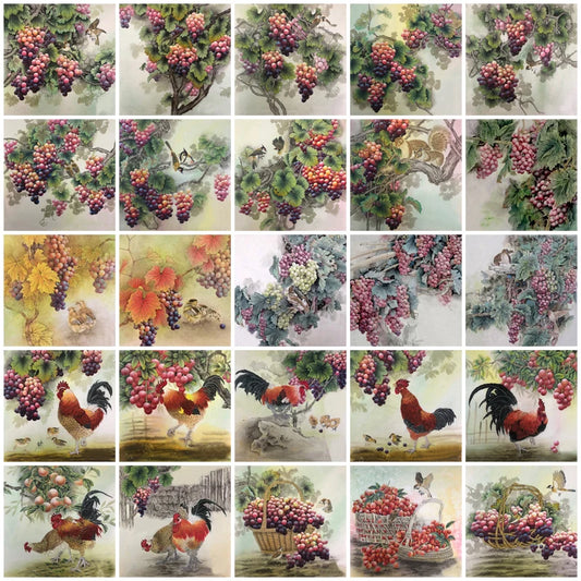 Custom size Glass Films,Frosted Decorative Window Film Grapes Design Static Cling Stained Glass Sticker,Custom fit Size or Shape