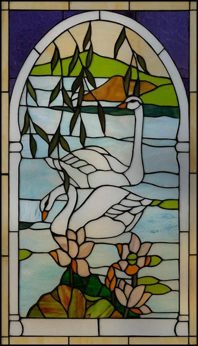 Window Film Frosted Stained Glass Films Customized Art Decor Design Flower Static Cling Sticker,Home Decor Foil Window Treatment