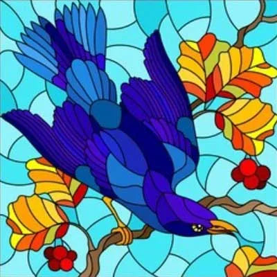 Window Film Stained Glass Films Static Cling Stickers for Bathroom Kitchen Office Home Decor,Birds Peacock,Heron,Owl,Custom size