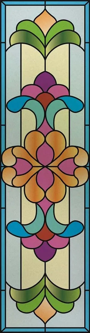 Customized Frosted Stained Glass Window Film, Church Static Cling,Privacy Retro Sticker, for Kitchen, Office, Home Decor