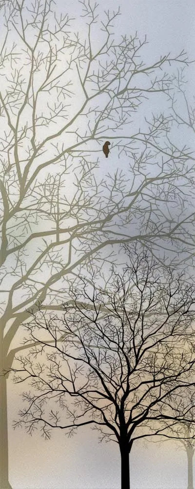 Custom Size Stained Glass Window Film,Frosted Privacy, Static Cling, Door Sticker,Kitchen and Bathroom, Tree Home Decor