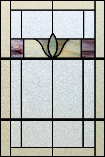 Custom Size Stained Glass Window Film Frosted Privacy Static Cling Retro Prairie Style Stickers Shower Kitchen Office Home Decor