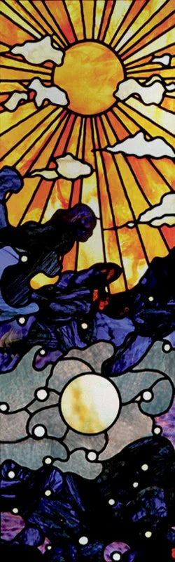 Custom Size Window Film, Stained Glass Films, Frosted Privacy, Retro Church Style, Colorful Door Sticker, Shower, Bathroom