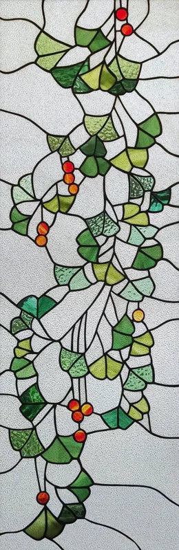 Custom size Window Film Stained Glass Films Frosted Privacy Retro European Tree Flower Colorful Door Sticker Shower Bathroom