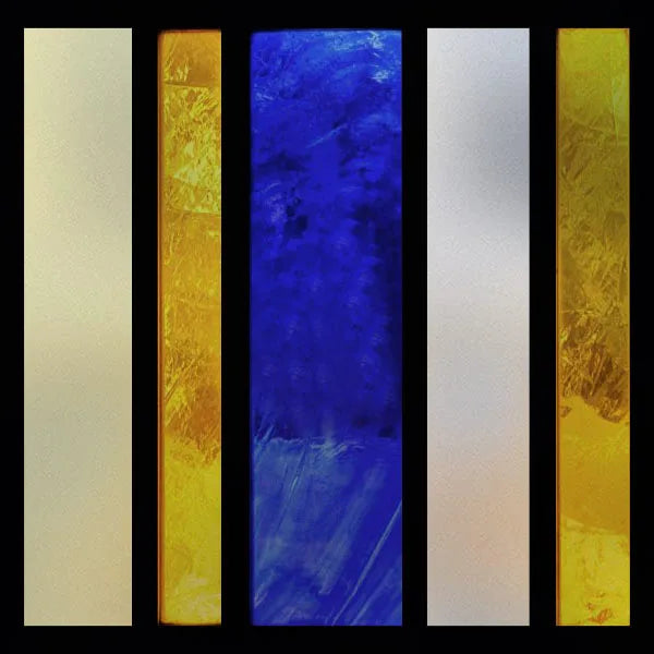 Custom Size Matte Window Film, Stained Glass, Decorative UV Window Sticker, Privacy Frosted Static Cling, Decal for Glass