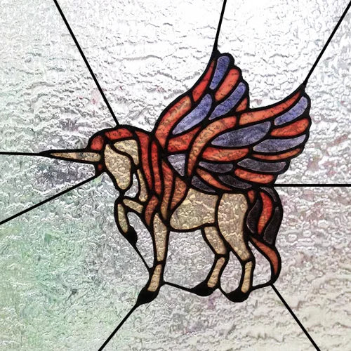 Custom Size 3D Matte Window Film, Stained Glass Decor, Window Sticker, Privacy Frosted Static Cling,Hom Decal, Animal Cat, Bird