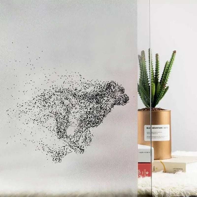 Custom Size Window Glass Films Window Film Static Cling Art Pictures Horse Eagle Wolf Shower Frosted Office Home Decor