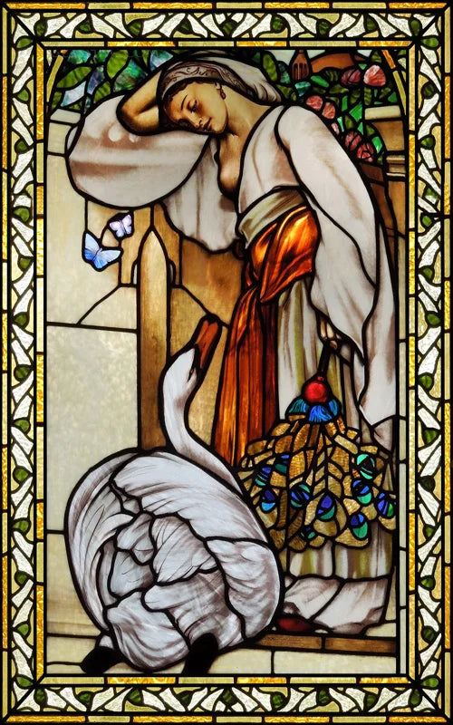 Custom Frosted Stained Glass Window Film, Static Cling ,Church Jesus Christ Blessed Mary Stickers, Window Treatment, Home Decor