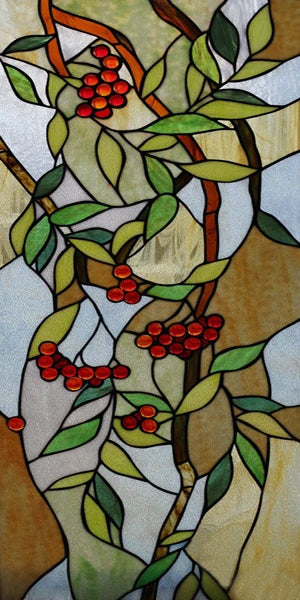 Frosted Stained Glass Window Film, Church Static Cling,Door Sticker,Print SunFlower,Tree,Fruit,Birds,Home Decor, Customized