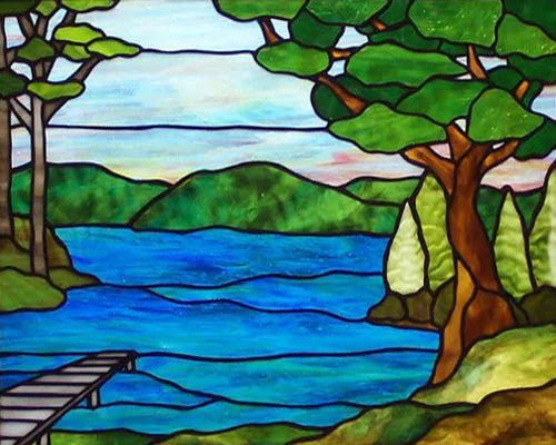 Glass Films Window Sticker Static Cling Frosted Home Decor Private Tint-Film For Door Window Cabinet Wardrobe Village Mountain