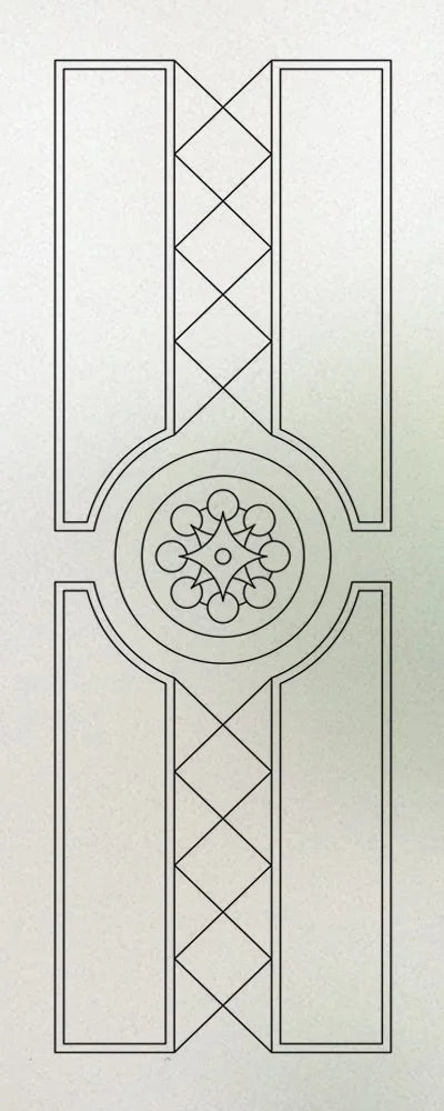 Custom Size Stained Glass Window Film,Frosted Privacy, Static Cling, Door Sticker,Kitchen, Bathroom, Home Decor