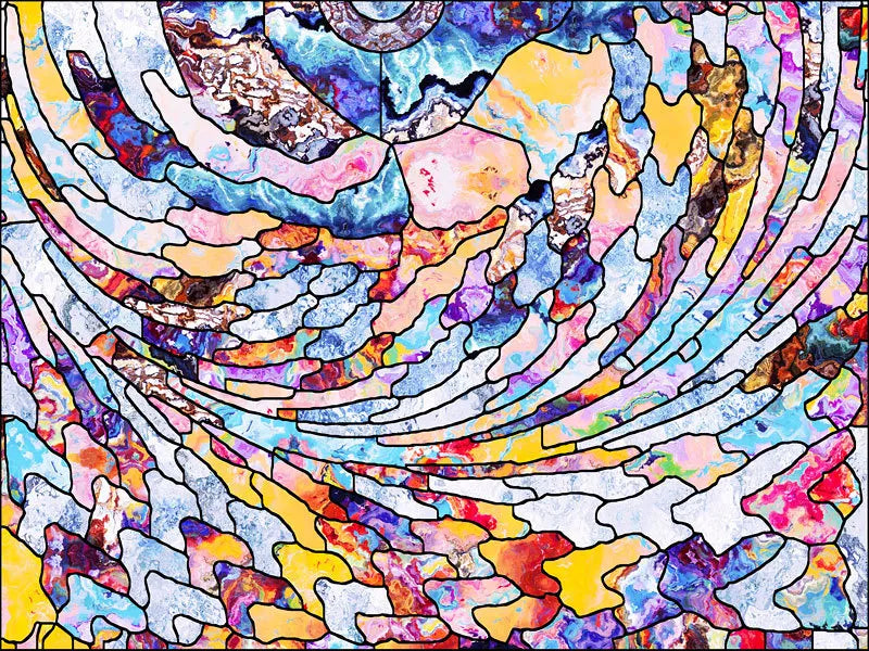 Stained Glass Window Film Frosted Glass Sticker Forest Customized Abstract design for Bathroom Kitchen Door Office Home Decor