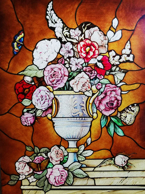 Custom Size Glass Window Film Static Cling Frosted Glass Films Foil Stickers Waterproof For Bathroom Kitchen Door Home Decor