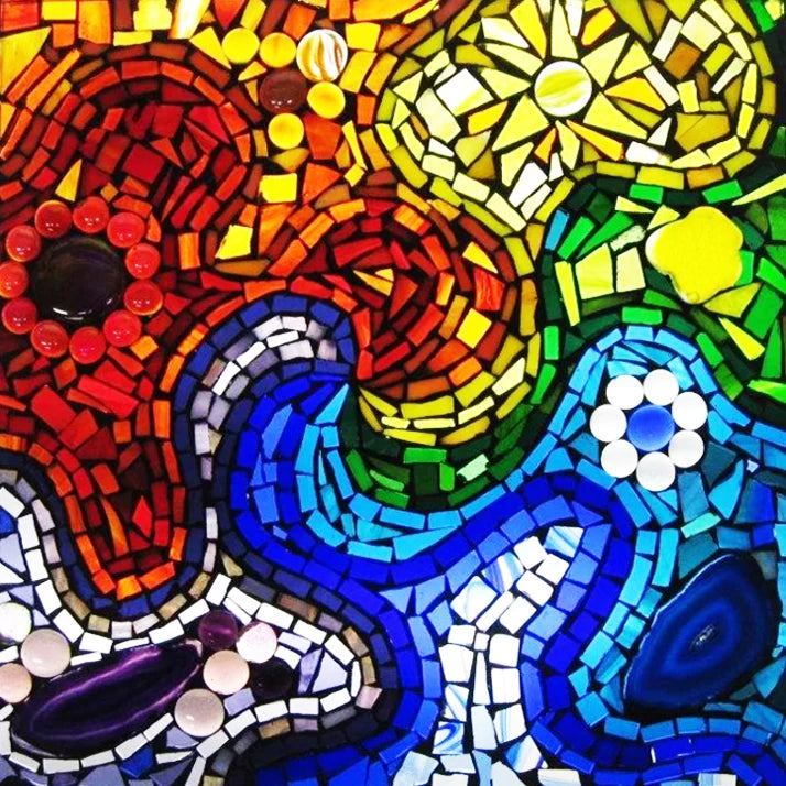 Custom Size Stained Glass Window Film Opaque Frosted Privacy Protection Removable Static Cling Home-Decor Mosaic Window Covering
