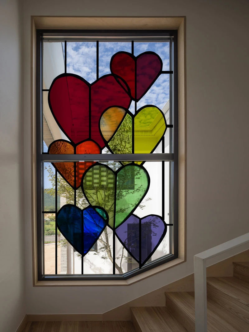 Frosted Stained Glass Window Film, 3D Matte, Transparent,Static Cling,Privacy, Door Sticker,Customized for Office, Home Decor