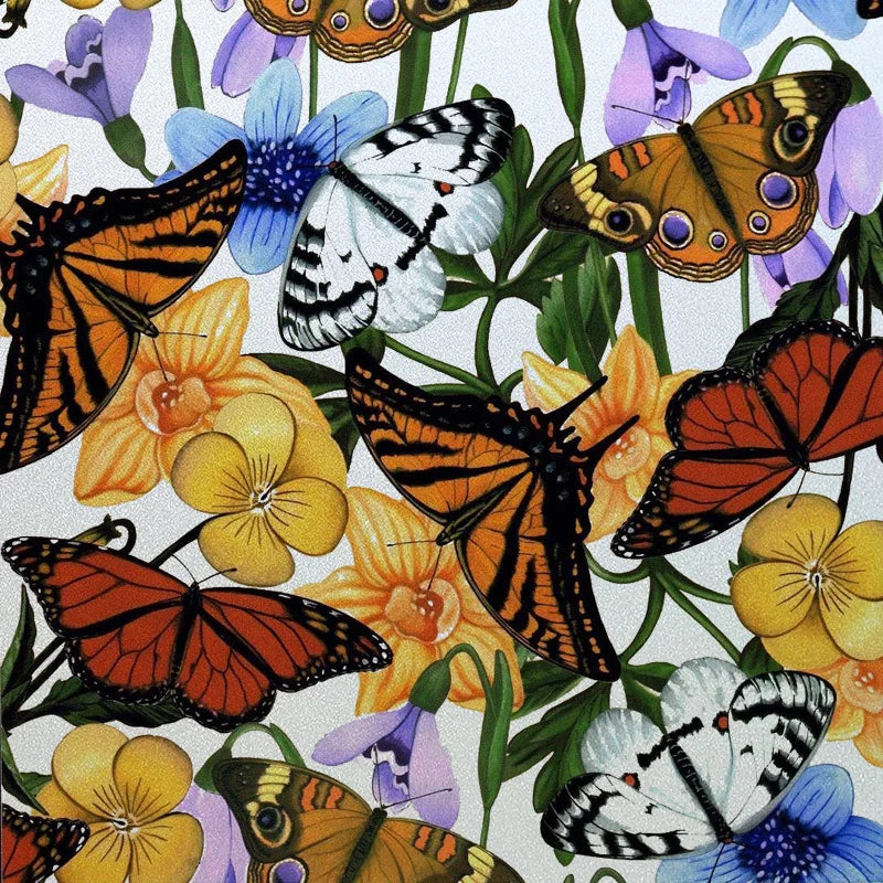 Window Film Frosted Stained Glass Films Static Cling Privacy Films Door Sticker Butterfly Kitchen Office Home Decor Customized