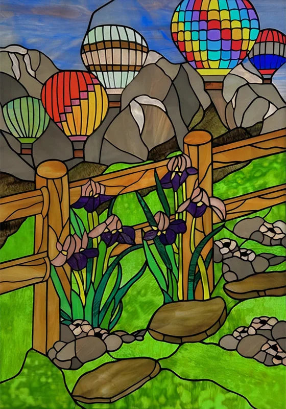 Stained Glass Wndow Film Frosted Glass Sticker Forest Custom Size Castle Cartoon For Kids Room Door Poster Home Decor