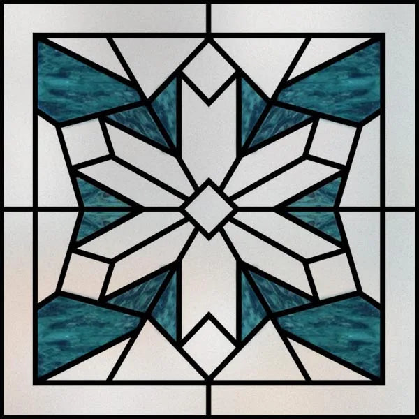 Custom size Window Film Stained Glass Films Square Window Sticker Retro Privacy Frosted Static Cling Home Decor  for Glass Door