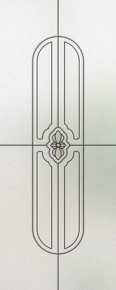 Custom Size Stained Glass Window Film,Frosted Privacy, Static Cling, Door Sticker,Kitchen, Bathroom, Home Decor