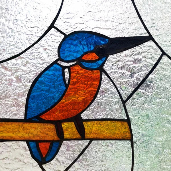 Custom size 3D Matte Window Film Stained Glass Decorative Uv Window Sticker Privacy Frosted Static Cling for Glass,Birds