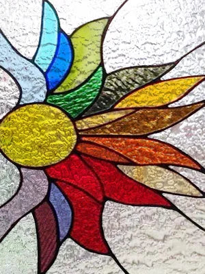 Window Film Frosted Stained Glass Films Rainbow Effect Privacy Decorative Static Cling Sticker For Home Kitchen Bathroom Office